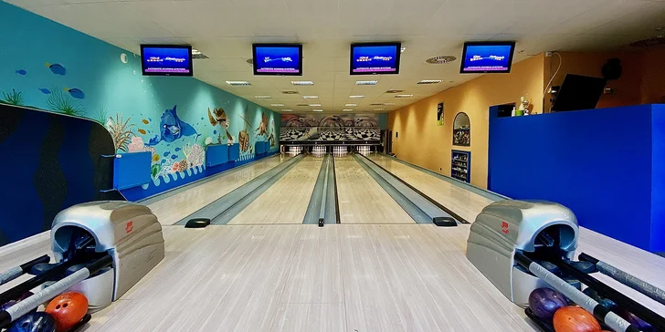 Pronájem bowlingové dráhy na 1–3 hod. až pro 4 osoby včetně zapůjčení obuvi
