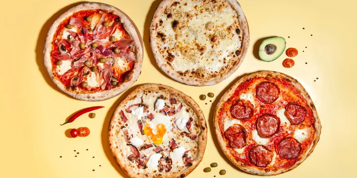 Pizza na místě i s sebou: klasická pizza dle výběru, 1-3x, 32 cm, včetně krabice i nápoje