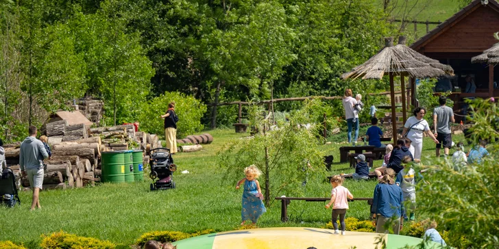 Celodenní vstup do Farmaparku včetně všech atrakcí a kyblík krmení nebo plyšák