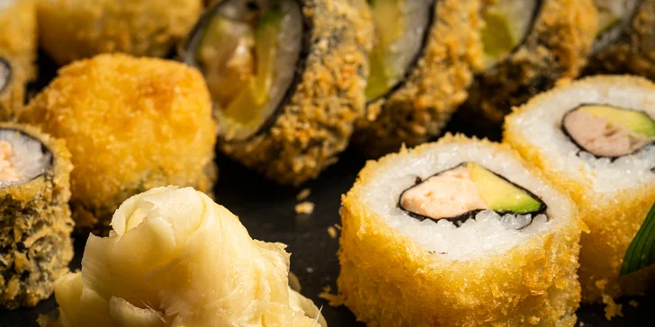 Pochutnejte si na sushi v srdci Brna: 30–38 ks v bistru s otevřenou kuchyní, i vegan set