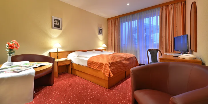 Relax ve Františkových Lázních: procedury, bazén, sauna i polopenze