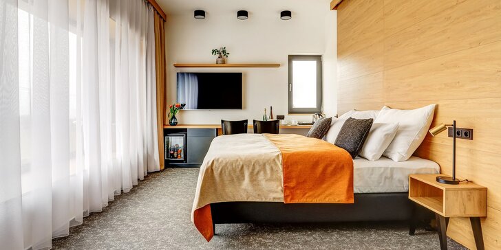 Nový designový hotel v Beskydech: apartmán s vířivkou, vyhlášená kuchyně, polopenze