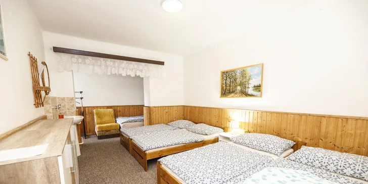 Aktivní dovolená s polopenzí nebo plnou penzí a saunou v Krušných horách