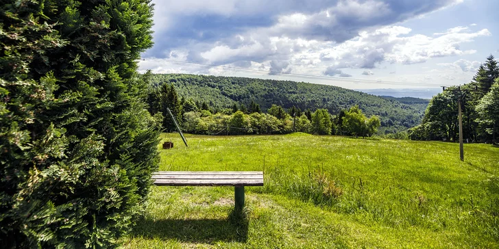 Aktivní dovolená s polopenzí nebo plnou penzí a saunou v Krušných horách