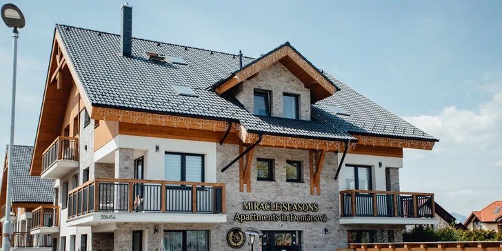 Luxusní studia a apartmány v srdci Liptova až pro 6 osob a 60 minut privátního wellness