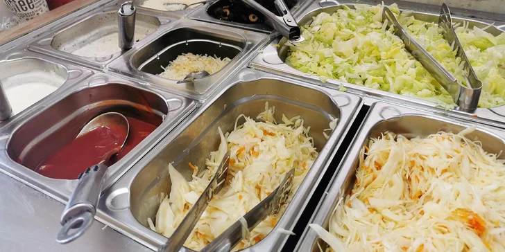 Dobrota do ruky: dürüm kebab s telecím masem pro 1 i 2 osoby