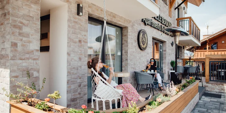 Luxusní studia a apartmány v srdci Liptova až pro 6 osob a 60 minut privátního wellness