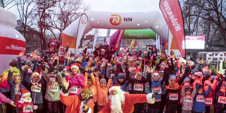 Startovní balíček na Christmas Run v Praze, Brně, Olomouci či Mostě