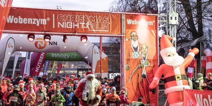 Startovní balíček na Christmas Run v Praze, Brně, Olomouci či Mostě