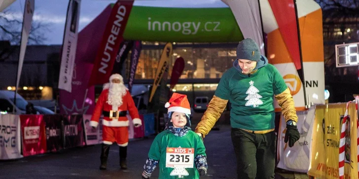 Startovní balíček na Christmas Run v Praze, Brně, Olomouci či Mostě