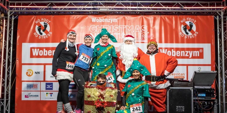 Startovní balíček na Christmas Run v Praze, Brně, Olomouci či Mostě