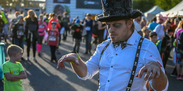 Startovní balíček na Zombie Night Run: 5km běh s čelovkami na Vítkově