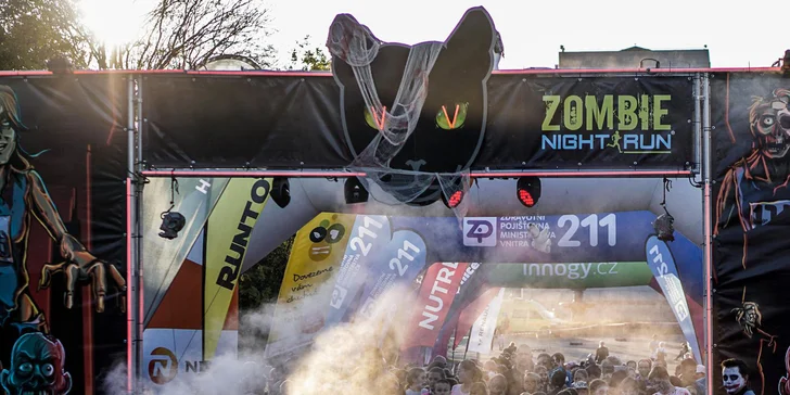 Startovní balíček na Zombie Night Run: 5km běh s čelovkami na Vítkově