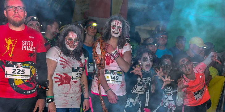 Startovní balíček na Zombie Night Run: 5km běh s čelovkami na Vítkově