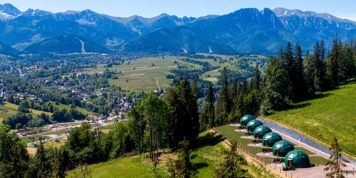 Romantický glamping s venkovní vířivkou jen 8 km od Zakopaného
