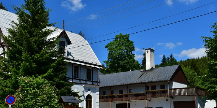 Aktivní dovolená v Jeseníkách se snídaní či polopenzí a možností sauny