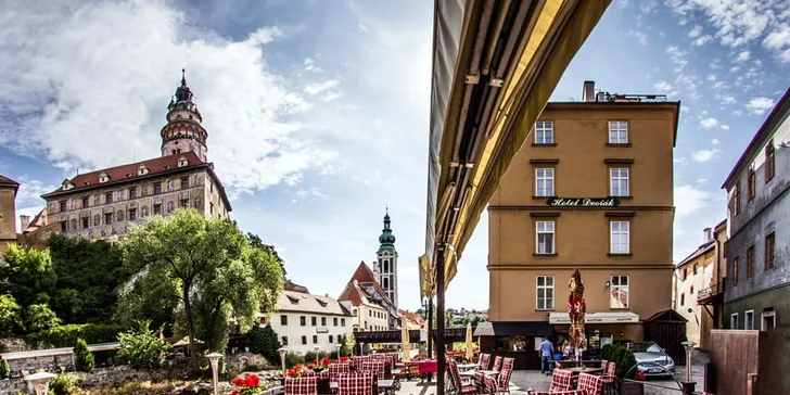 Pobyt v centru Českého Krumlova: elegantní pokoje, snídaně i večeře a slevy