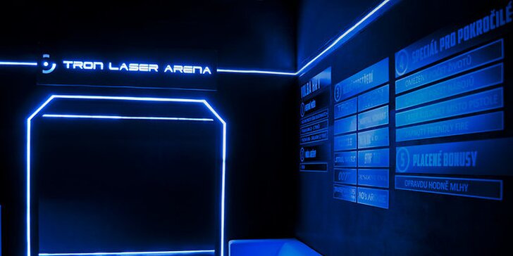 Laser Game v nejmodernější Laser Aréně v ČR na 2 hry po 15 minutách