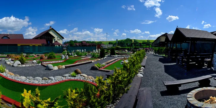 Pobyt v apartmánech na Liptově s adventure minigolfem a bazénem