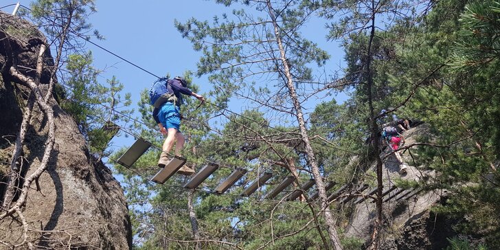 Celodenní kurz skupinového lezení po ferratách na vybraných místech v ČR pro 1 nebo 2 osoby