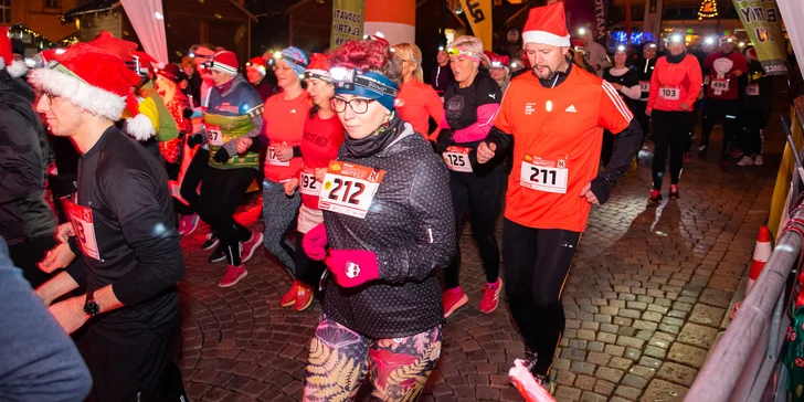 Startovní balíček na Christmas Run v Praze, Brně, Olomouci či Mostě