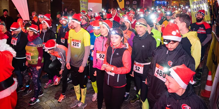 Startovní balíček na Christmas Run v Praze, Brně, Olomouci či Mostě