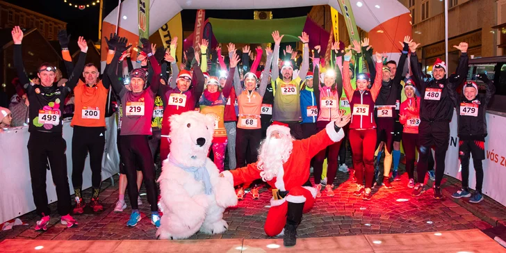 Startovní balíček na Christmas Run v Praze, Brně, Olomouci či Mostě