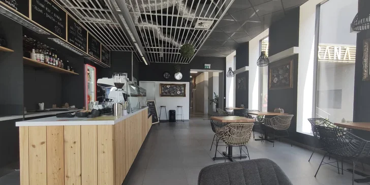 Moderní bistro v centru Prostějova: otevřený voucher v hodnotě až 350 Kč na cokoliv