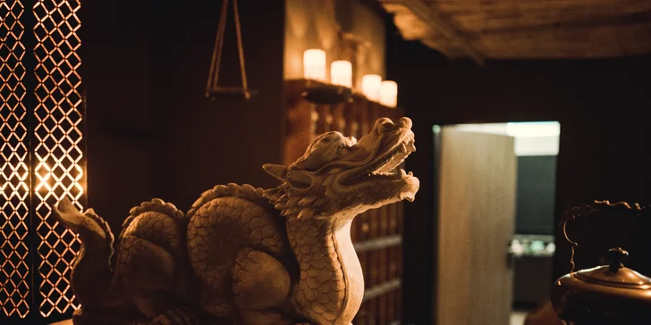 2hod. veřejný vstup do japonského wellness: vyhřívaný bazén, sauna, bar s lucernami a bambusem aj.