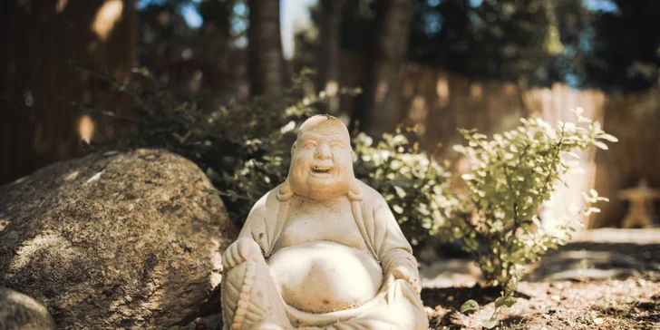 2hod. veřejný vstup do japonského wellness: vyhřívaný bazén, sauna, bar s lucernami a bambusem aj.