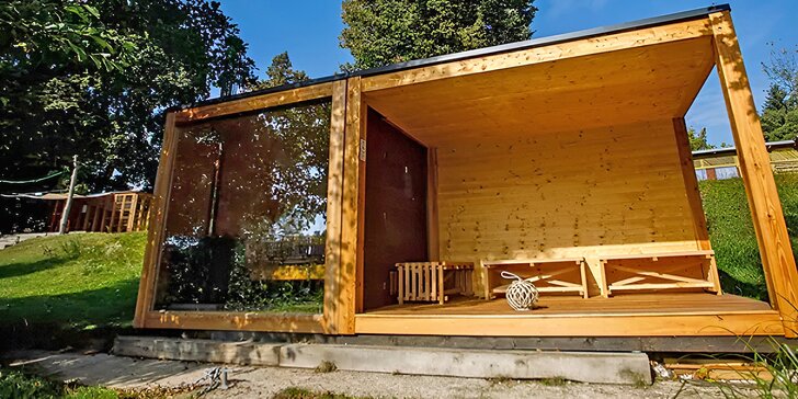 Užijte si romantiku v soukromí: privátní sauna na břehu Orlice pro dva na 90 i 120 minut