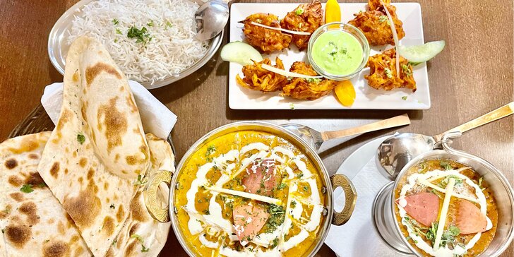Indické degustační menu: chicken malika, dal butter i kulfi jako dezert