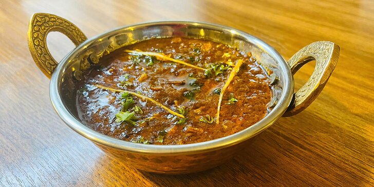 Indické vegetariánské a masové menu pro 2 osoby na Vinohradech