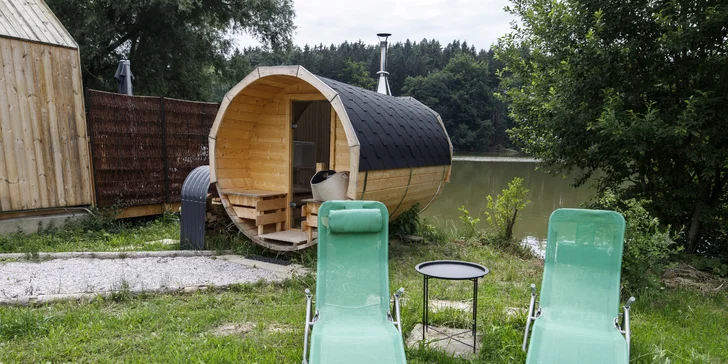 Skvělý odpočinek v Lakehouse Amálka: snídaně v piknikovém koši a 60 minut v sauně