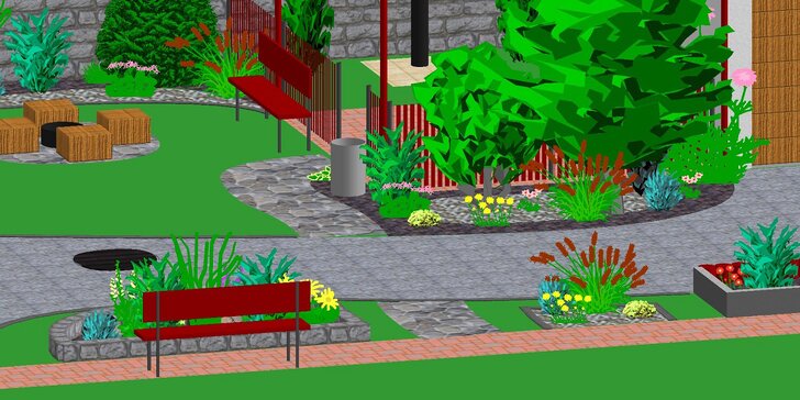 Okolí domu jako ze žurnálu: vizualizace zahrady od zkušených architektů