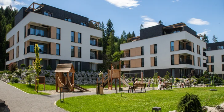 Moderní resort v polských Beskydech: apartmán s kuchyňkou, jídlo a neomezený wellness
