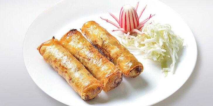Asie na talíři: pochutnejte si na menu se závitky i vegetariánském jídle pro jednoho i pro dva