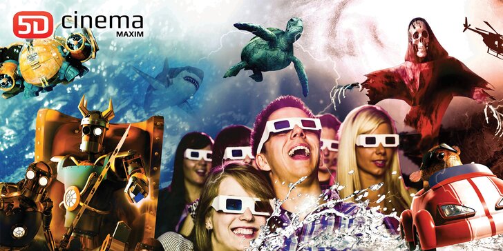 Zažijte pátou dimenzi: až 4 vstupenky na libovolný film v 5D Cinema Maxim v Praze nebo Ostravě
