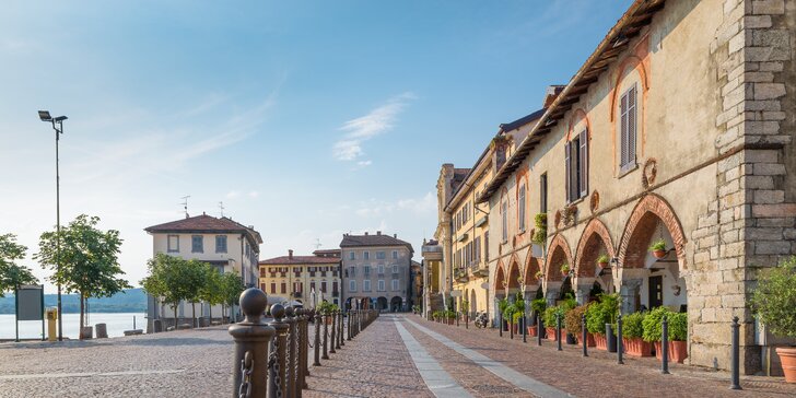 Pobyt v centru historického města Arona na severu Itálie: polopenze a výhled na jezero Maggiore