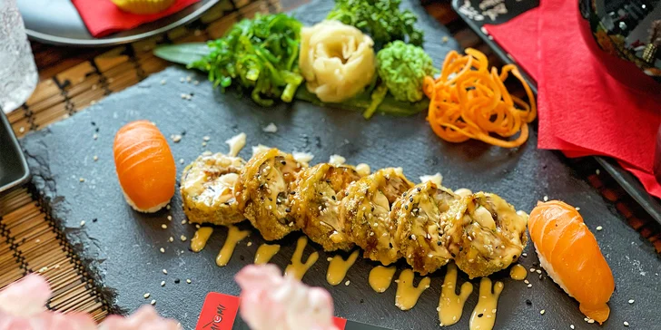 Sushi sety s 8 až 52 kousky: maki, nigiri a další rolky s rybami i zeleninou