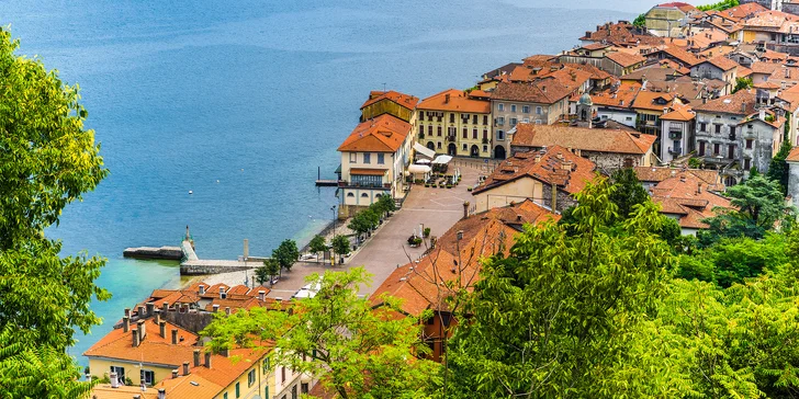 Pobyt v centru historického města Arona na severu Itálie: polopenze a výhled na jezero Maggiore
