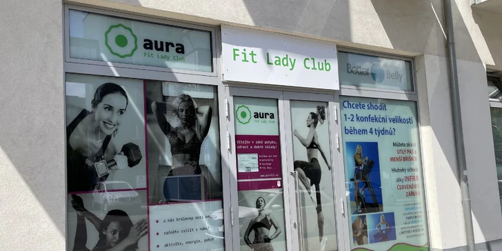 Balíček 1–10 vstupů do dámského fitness AURA Fit: vyzkoušejte betterbelly a betterlegs