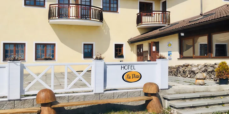 Pobyt v hotelu přímo u Lipna: příjemný pokoj, polopenze i drink