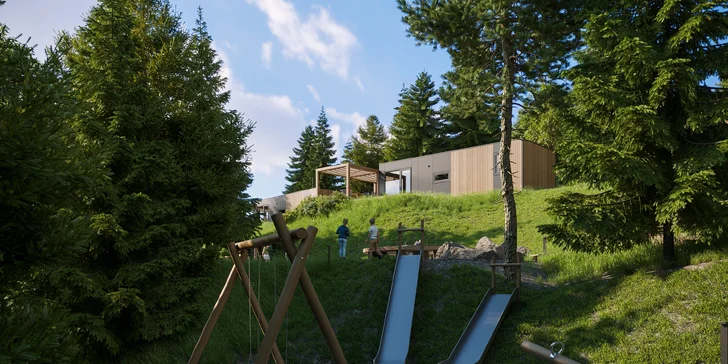 Glamping ve zbrusu novém resortu na jihu Rakouska: luxusní stan nebo tree house, vstupy do vodního světa