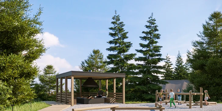 Glamping ve zbrusu novém resortu na jihu Rakouska: luxusní stan nebo tree house, vstupy do vodního světa