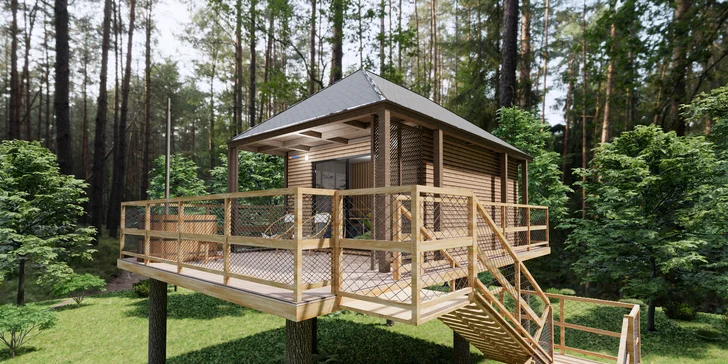Glamping ve zbrusu novém resortu na jihu Rakouska: luxusní stan nebo tree house, vstupy do vodního světa