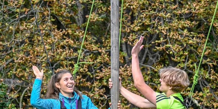 S partou za pokladem: 3 hodiny akční zábavy a luštění šifer v lanovém centru