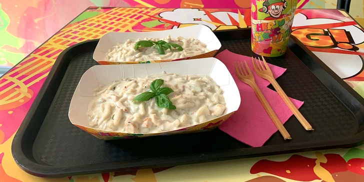 Špecle podle výběru z 5 druhů a bezedná Kofola pro 2 osoby