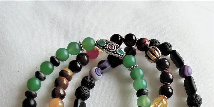 Workshop výroby 5 boho náramků z minerálů i jablonecké bižuterie