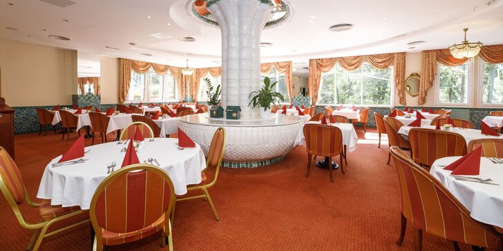 Luxusní 4* hotel v Mariánských Lázních: all inclusive jídlo a wellness